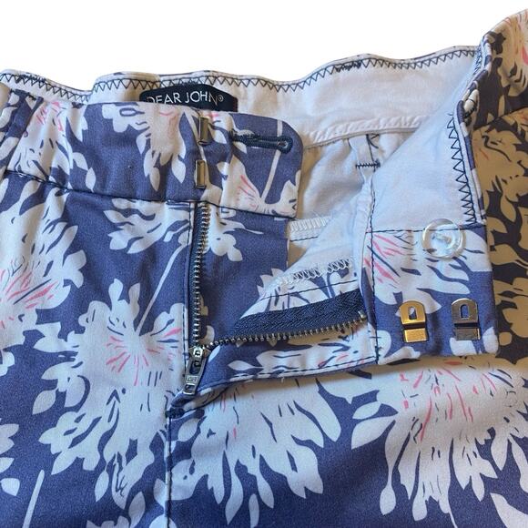 Dear John Floral Chino Cotton Blend Shorts Size 30 - Picture 8 of 10